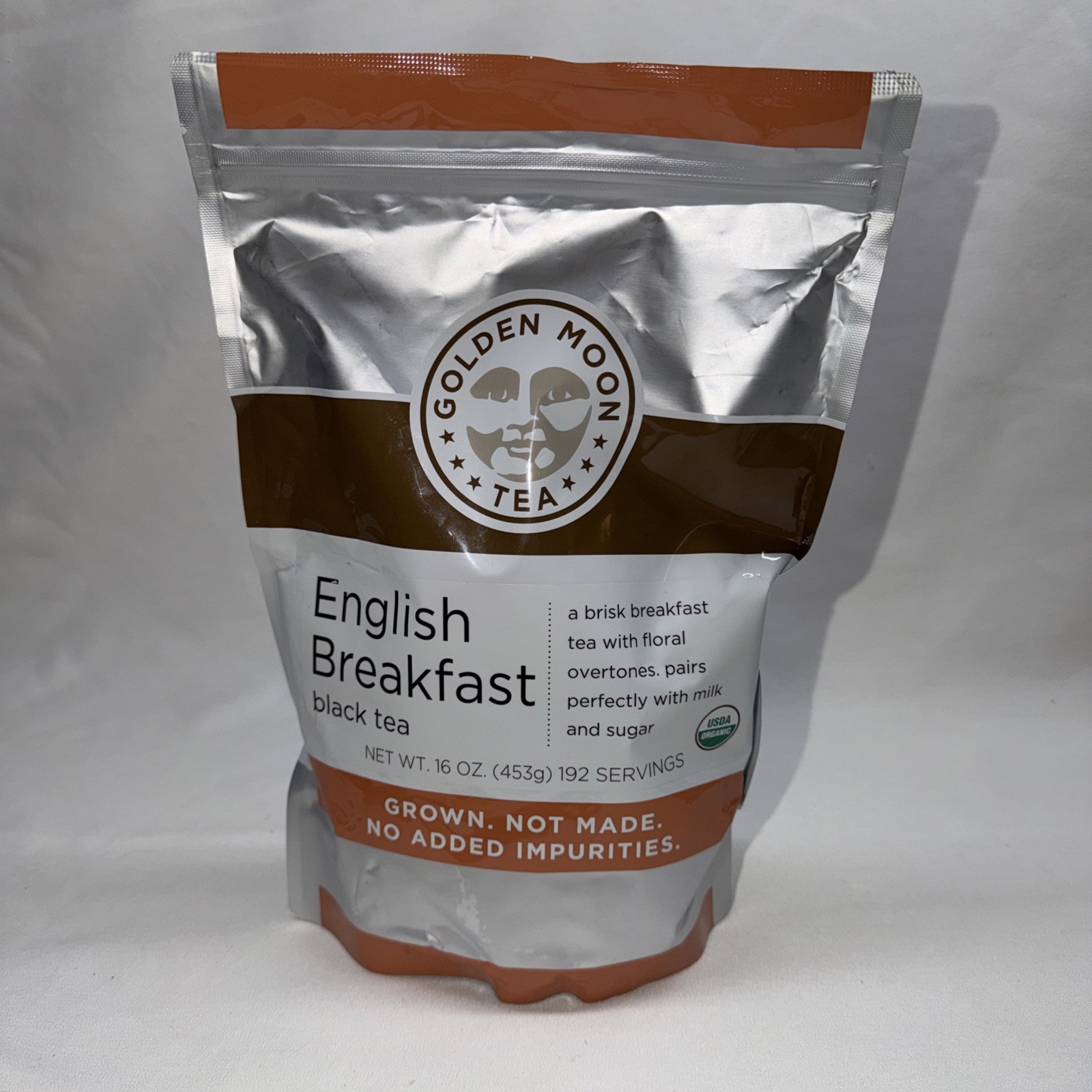 Golden Moon Organic English Breakfast Black Tea – Loose Leaf 16oz