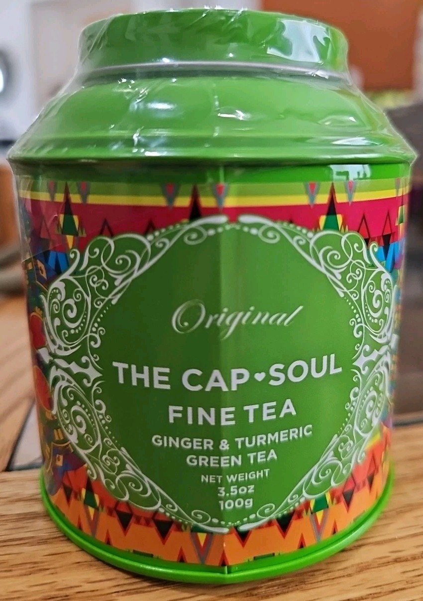 The Cap Soul Fine Tea 3.5 oz Ginger & Turmeric Green Tea from Spain