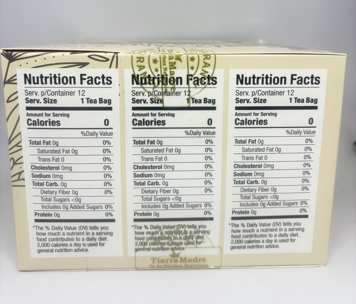 Tierra Madre /HERBAL TEA /Immunity /BUNDLE 3 / 12 TEA BAGS/Orange Ginger/Moring