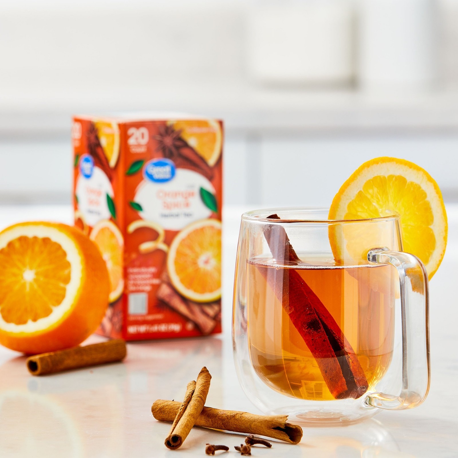 Great Value Orange Spice Herbal Tea Bags, 1.41 oz, 20-count