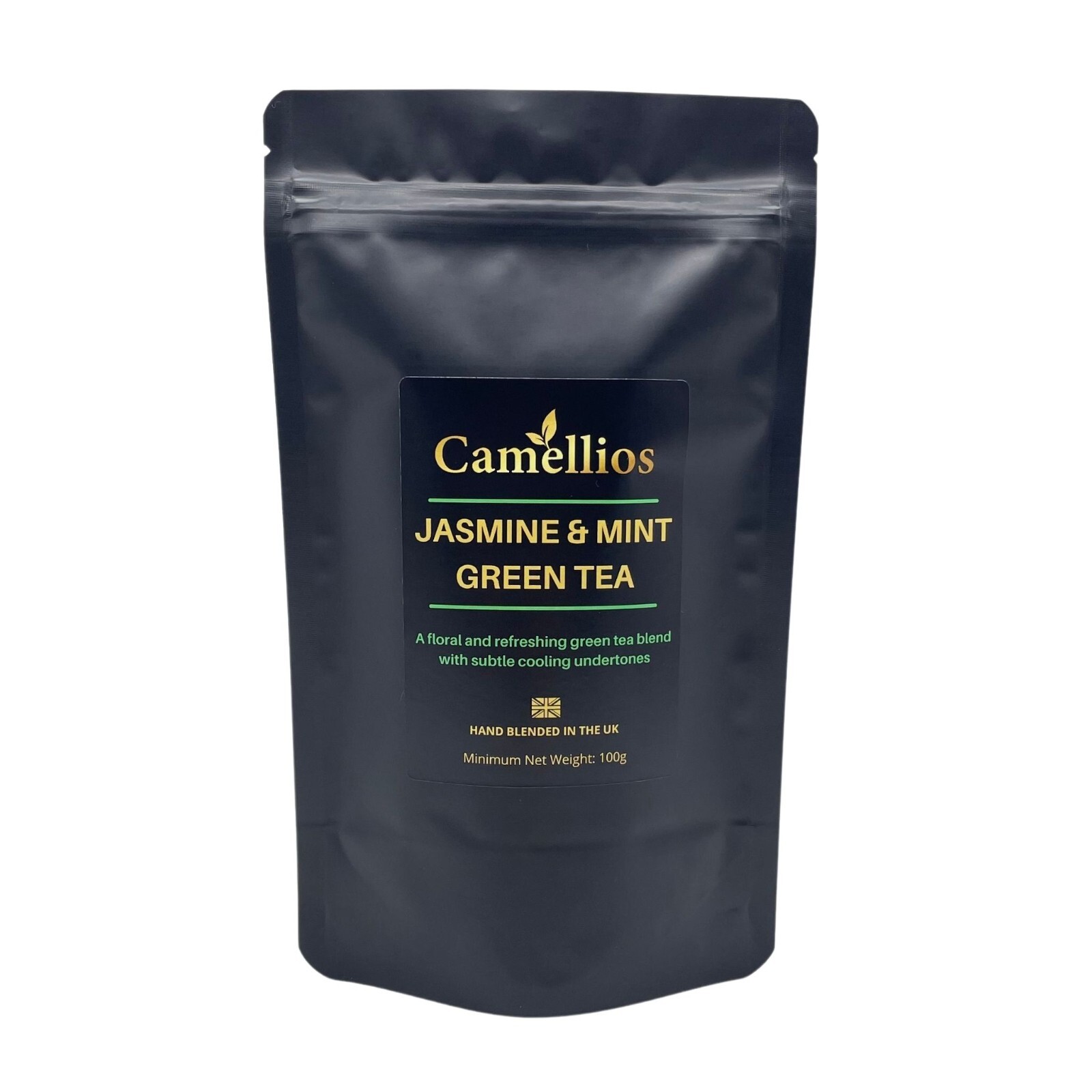Jasmine and Mint Green Tea, Green Loose Leaf Tea, Camellios