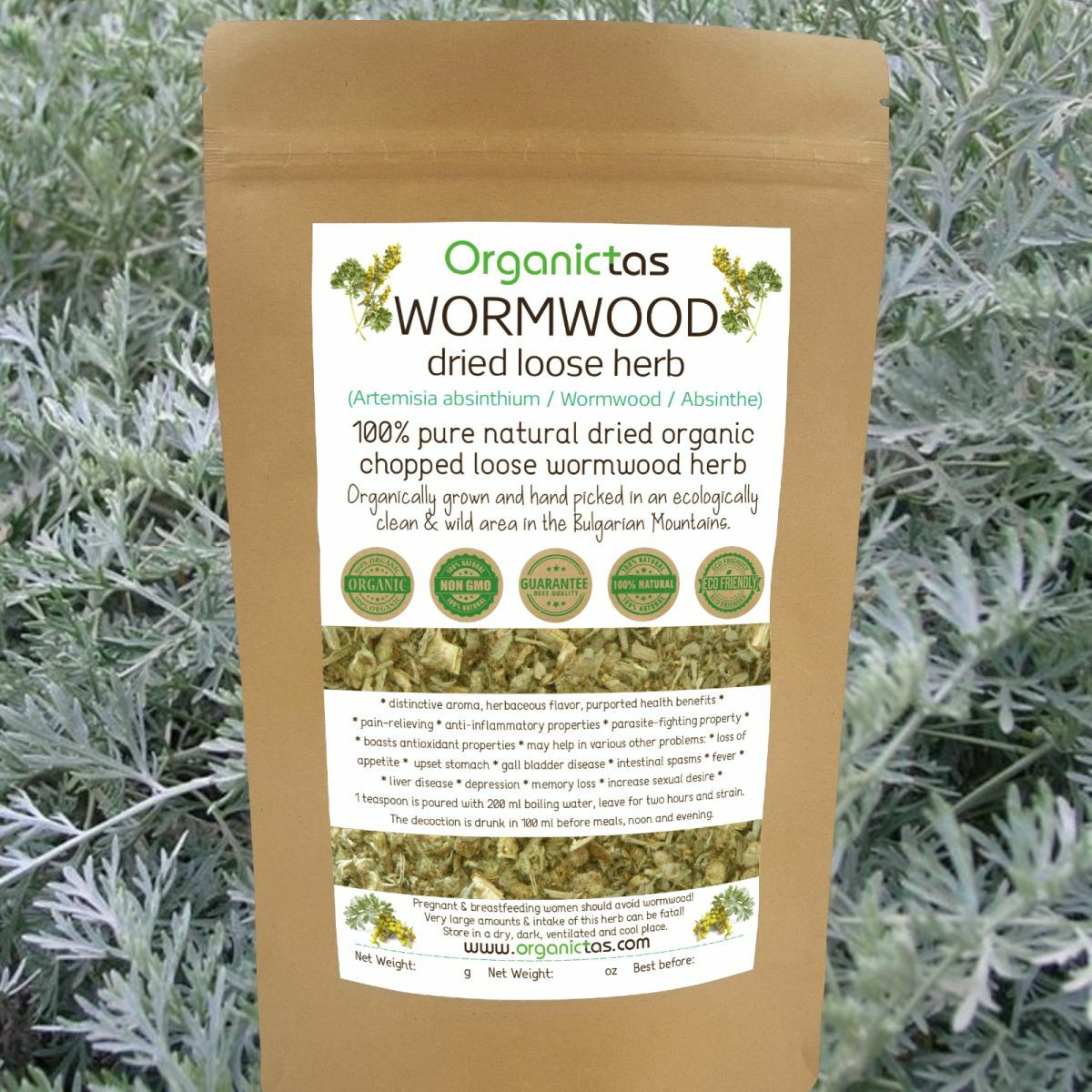 Artemisia Absinthium Organic Wormwood Tea – Best Premium Quality Health Benefits