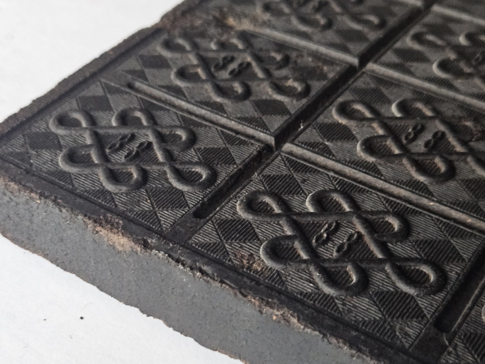 Black Tea Brick Vintage Antique Asian Currency China Chinese Wall Decor