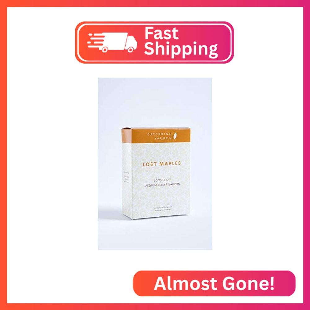 CatSpring Yaupon Lost Maples Medium Roast Yaupon Tea, 2 oz. Loose Leaf, Naturall