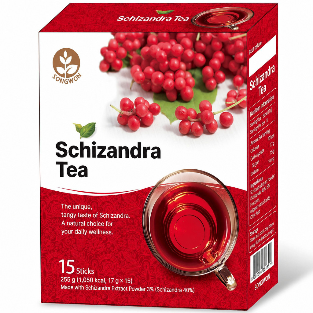 Korean Omija Tea Blend with Schisandra, Pomegranate & Aronia | Sweet Fruity Inst