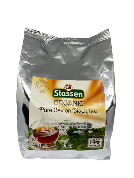 Stassen Organic Pure Ceylon Black Tea 500g Natural Herbal Drink Premium Quality