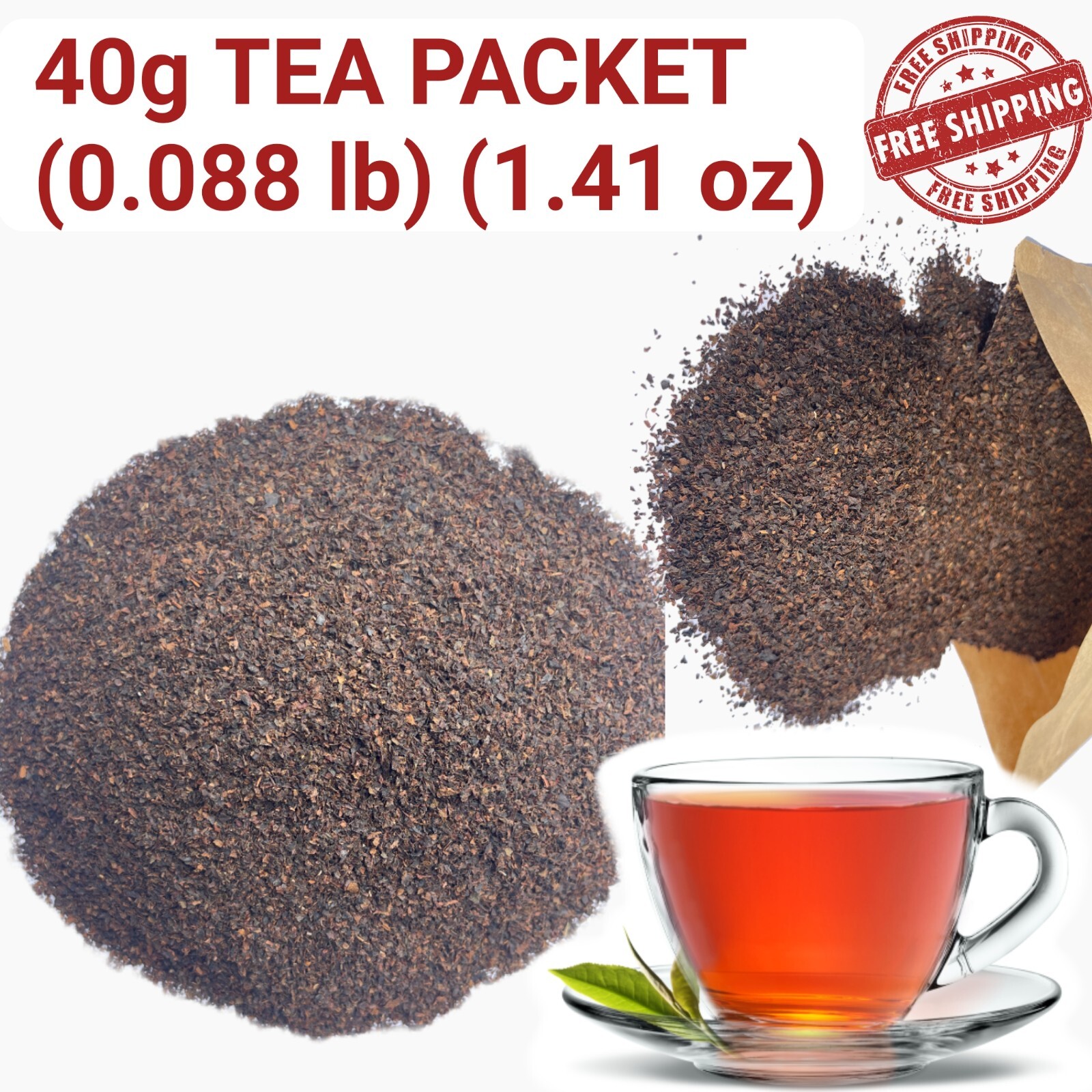 40g(1.41 oz)PACK Ceylon Tea Loose Leaf Organic Srilankan High Quality Black Tea