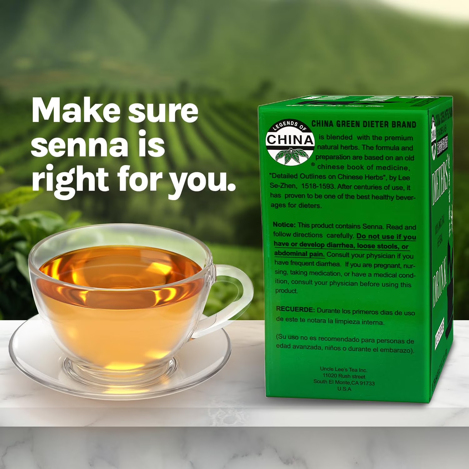 30 Count Caffeine Free Green Dieters Tea – 4pack