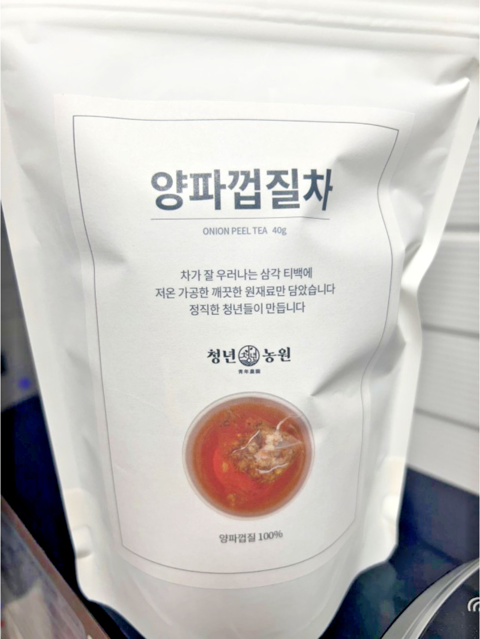 Youth Farm Korean 100% Onion Peel tea 40g( 0.8g x 50 Teabags)