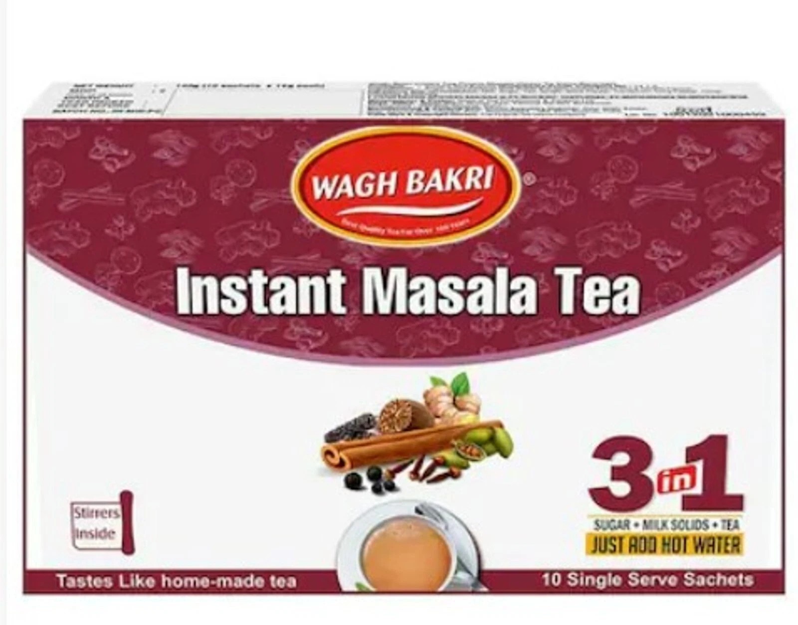 Wagh Bakri Instant Masala Tea Premix 140 g (14 g x 10 Sachets)