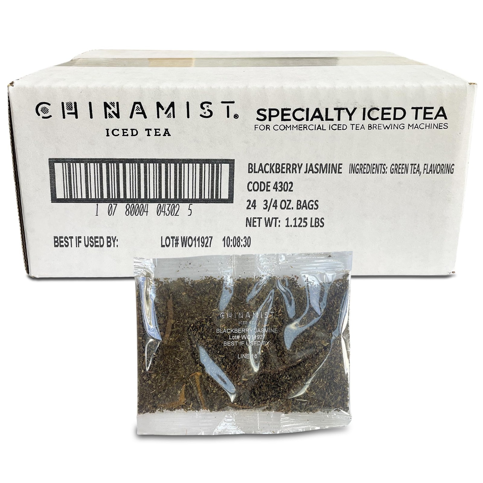 CHINAMIST Blackberry Jasmine Loose Leaf Green Tea Portion Packets, 24 Bags – …