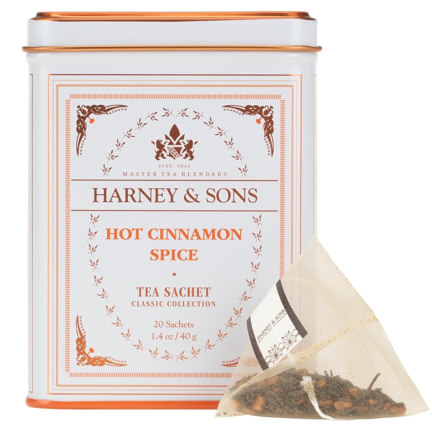 Invigorating Hot Cinnamon Spice Tea – 20 Gluten-Free Sachets for Any Occasion