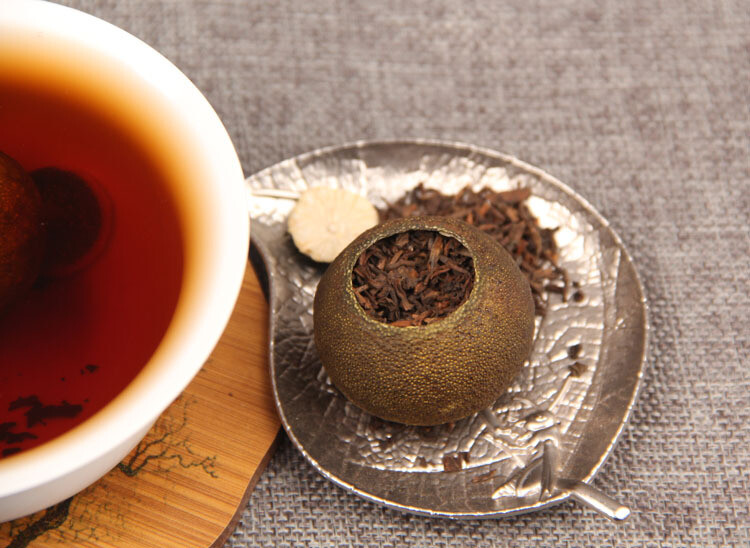 XinHui “Chen Pi” Tangerine Peel Orange Shu Pu-erh Ripe Puer Tea 100g