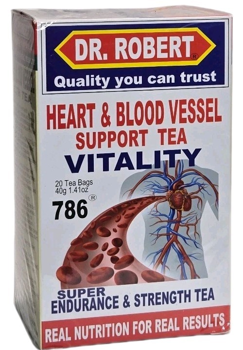 Dr Robert Heart & Blood Vessel Support Tea Bags 20ct Natural Herbal Health