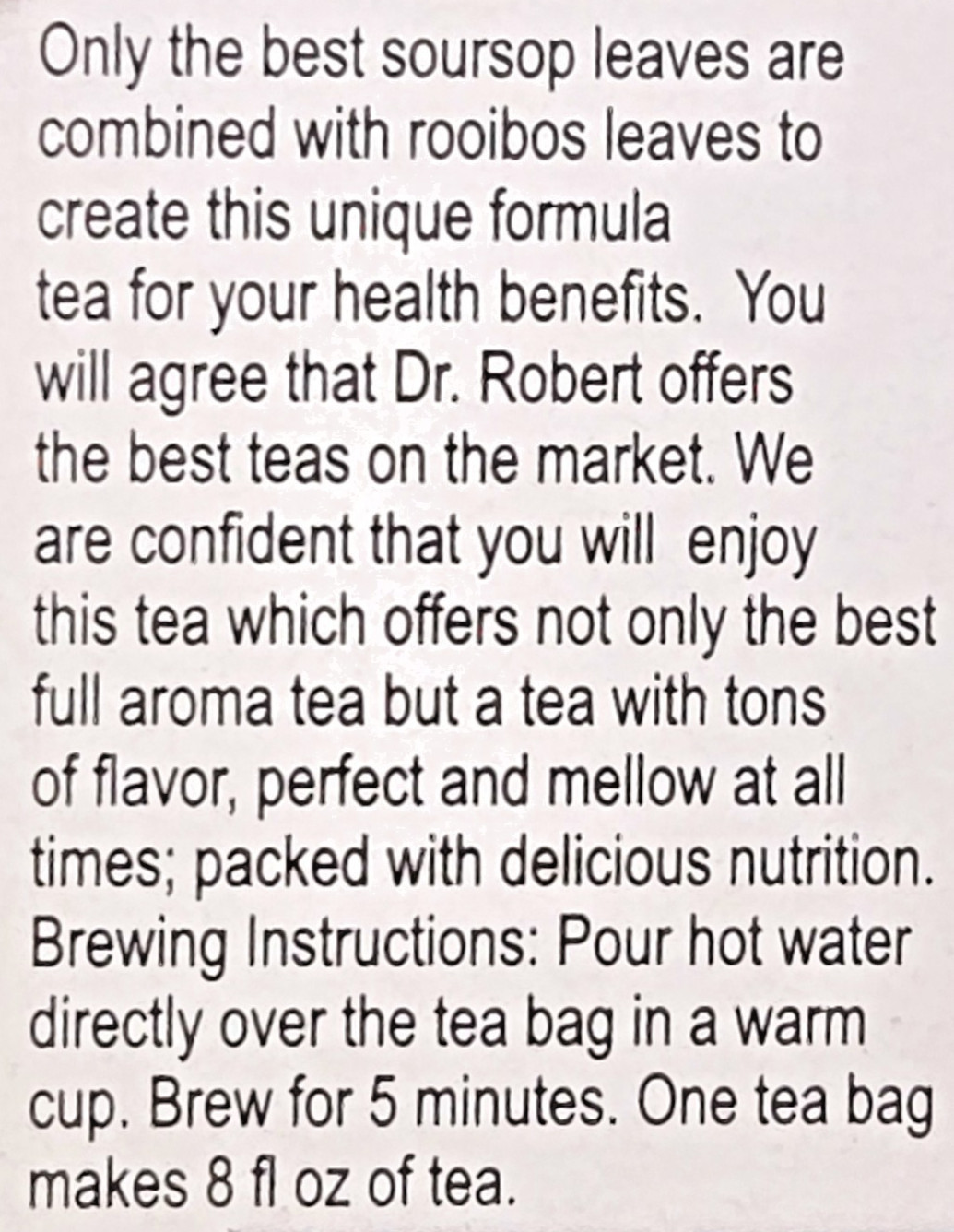 Soursop Leaves Tea Bags 20ct Natural Herbal Health Hojas de Guanabana 2-pack