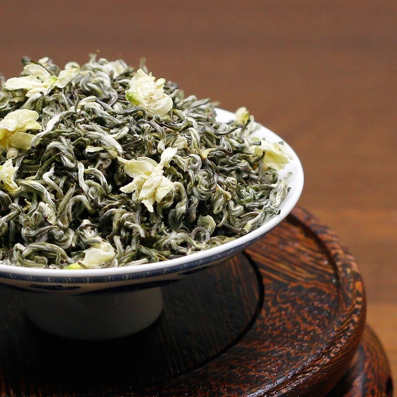 1000g Bi Tan Piao Xue green Tea,sichuan Snowflakes Jasmine Flower green tee