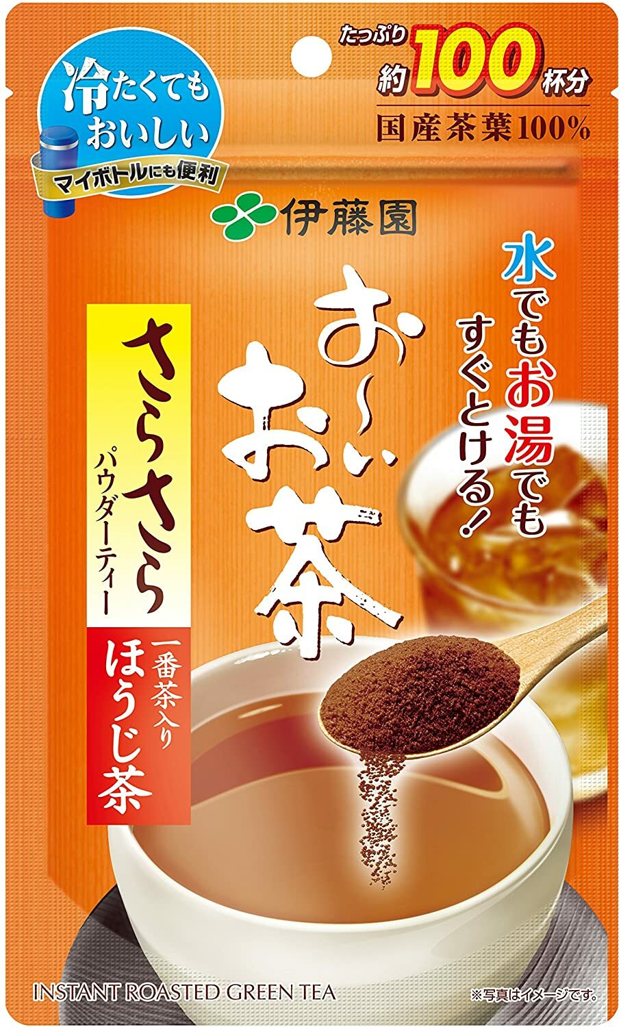 Itoen Oi Ocha HojiCha Roasted Green Tea Instant Powder 80g 100cups Hot&Cold Brew