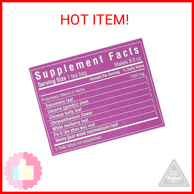 Triple Leaf Tea Bags for Blood Pressure, 20 Count