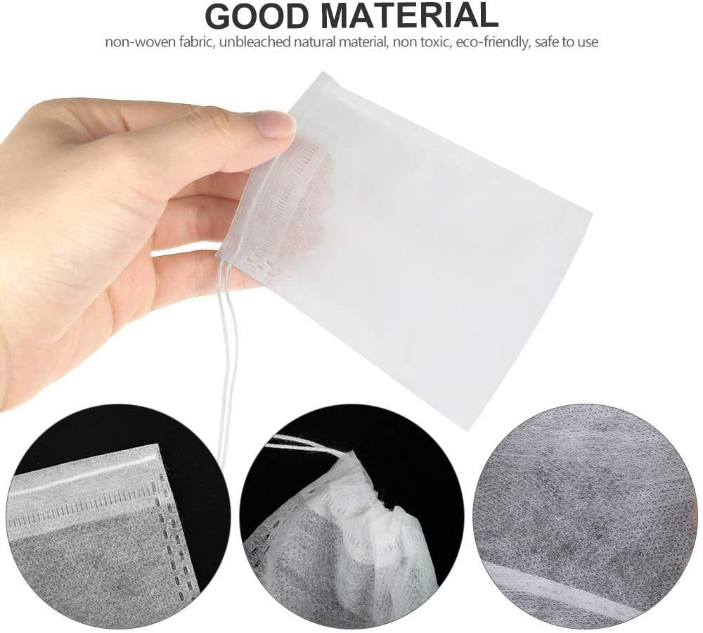 USA Empty Teabags String Heat Seal Filter Loose Spice Herb Powder Bags Wholesale