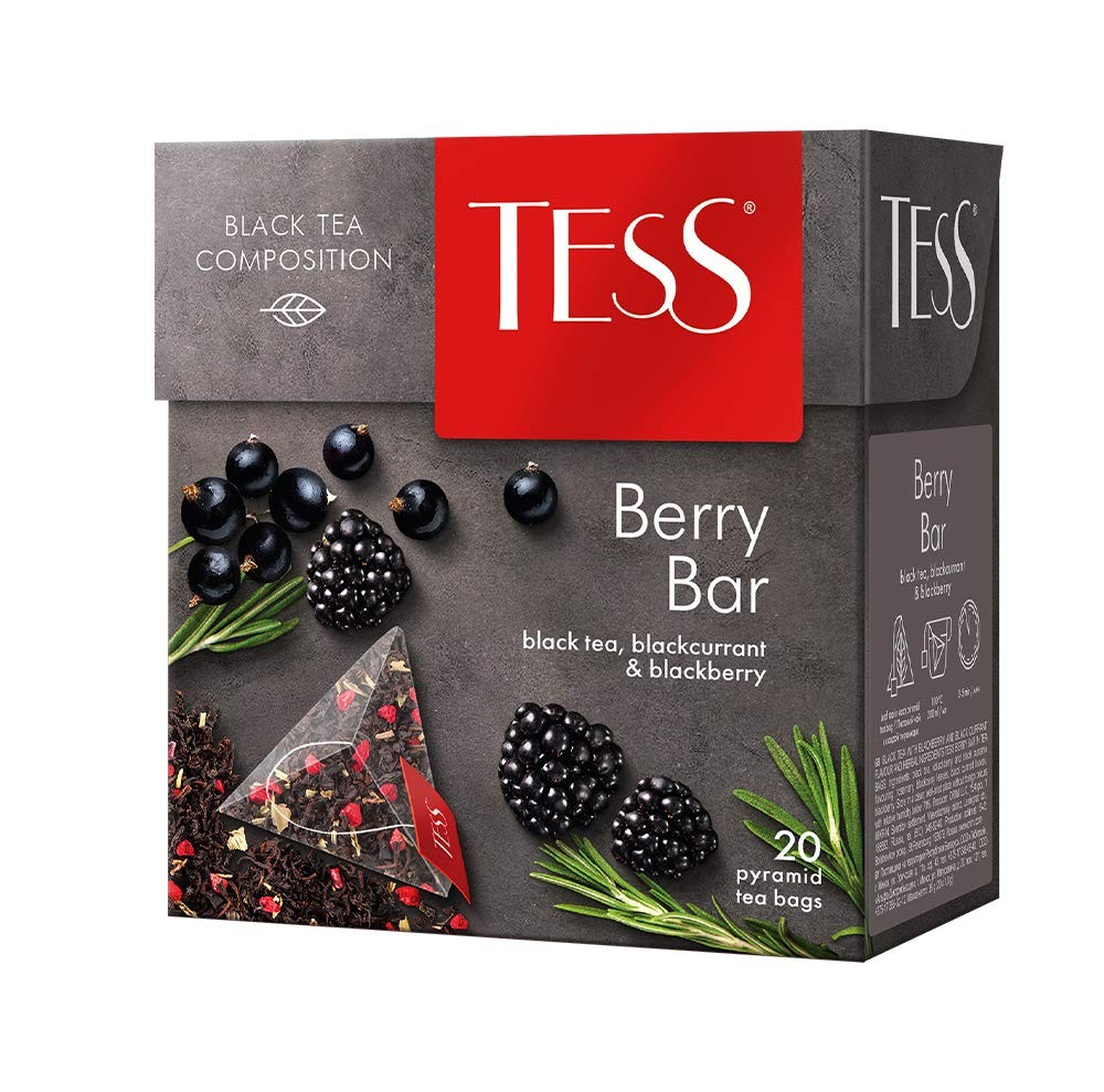 Black Tea Berry Bar Raspberry and Rhubarb Beverages Grocery Gourmet Food 20 p…