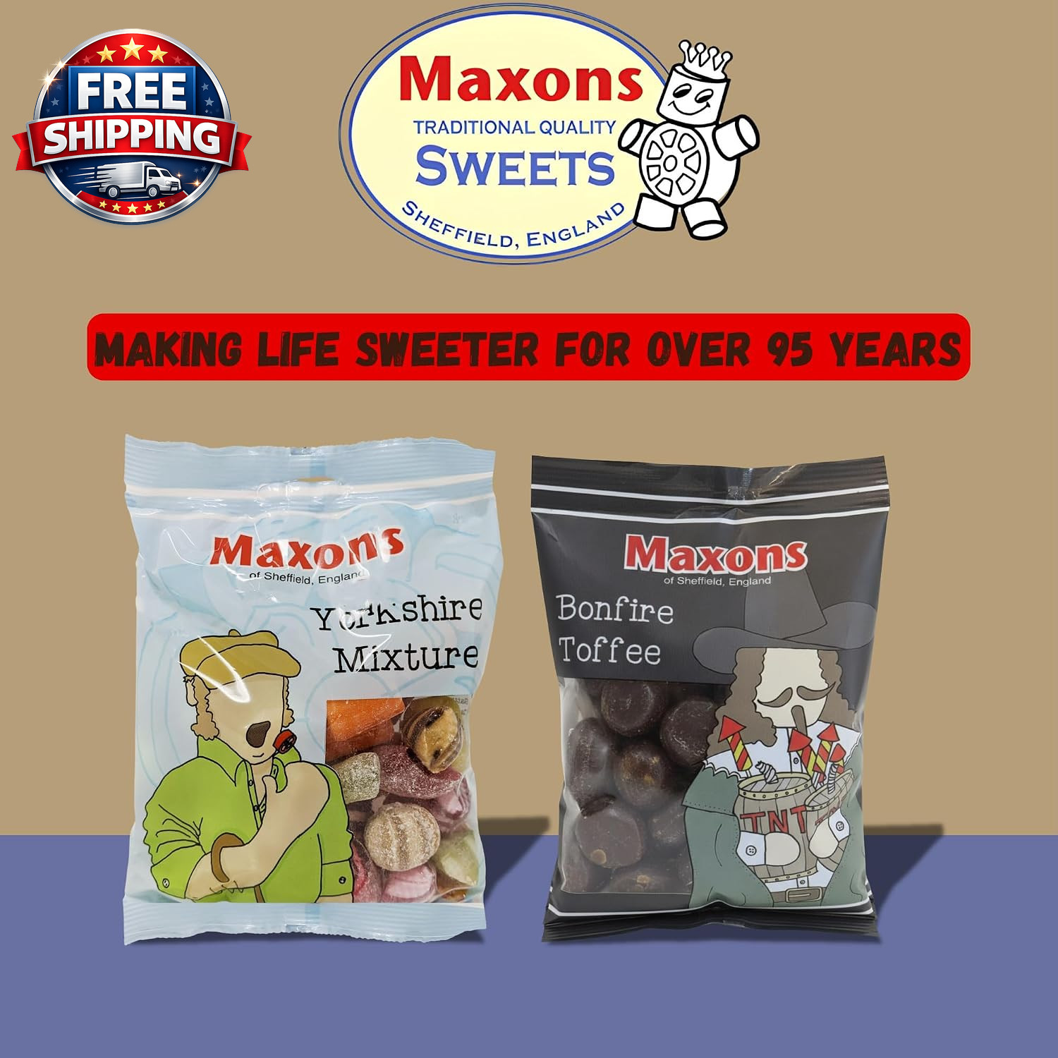 Yorkshire Mixture 250G (8.8 Oz) Bag – Authentic Mixture of Fruit and Mint Flavor