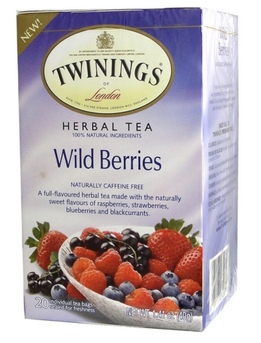 Twinings Wild Berries Herbal Tea – 20 count