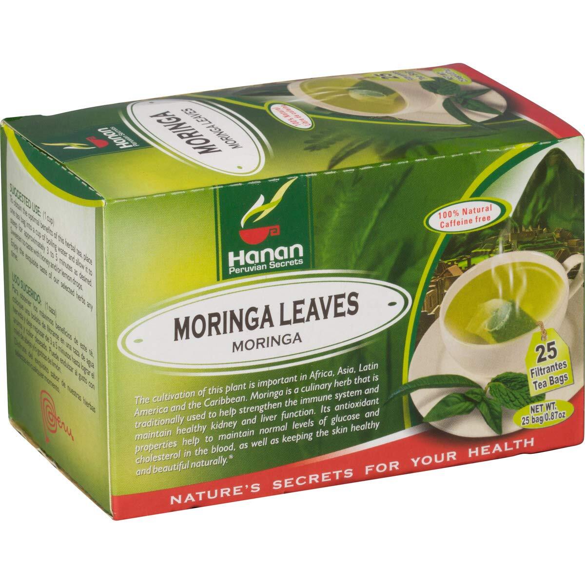 Moringa 25 Herbal Tea Bags all-natural Moringa Leaf from Peru