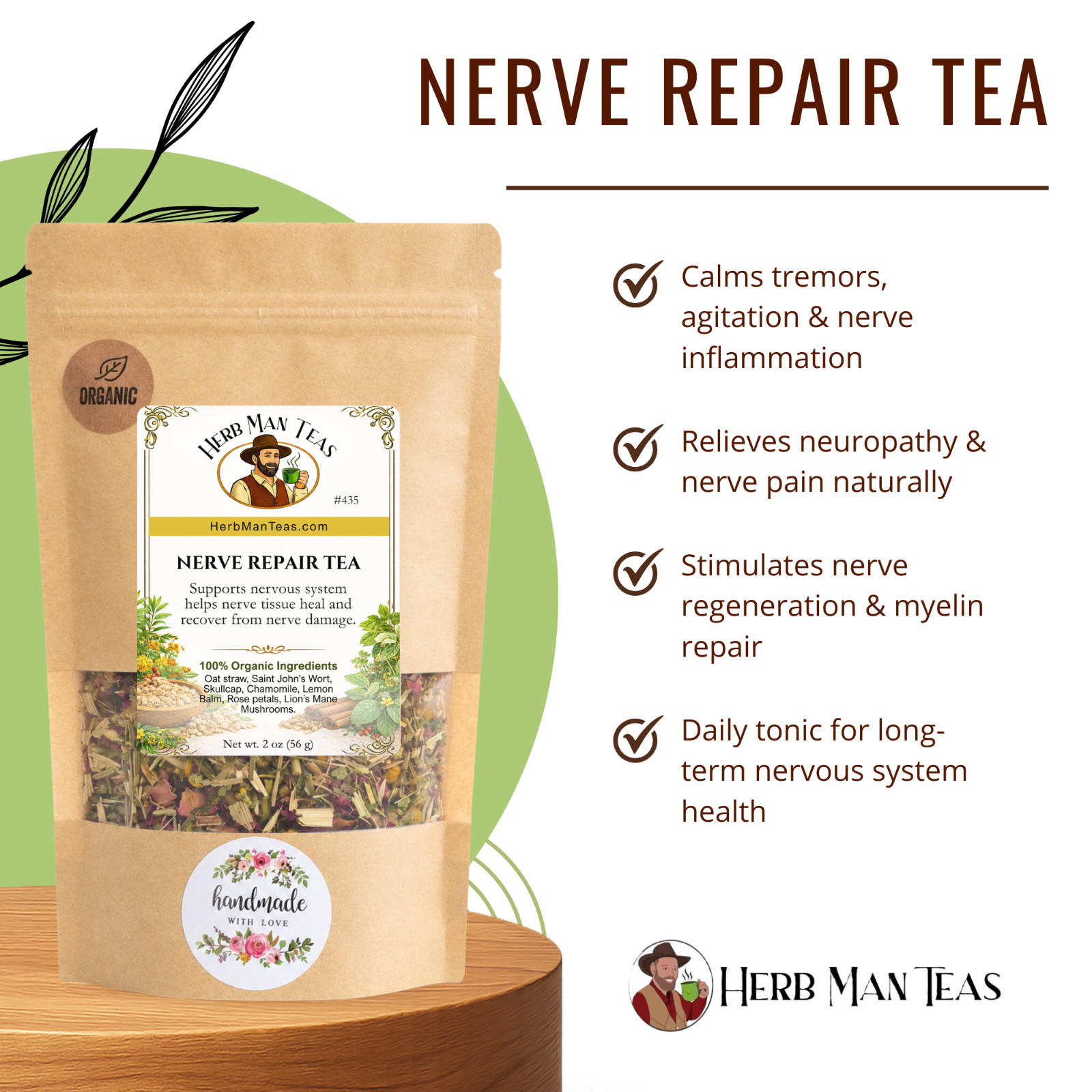 Nerve Repair Tea – to restore damaged nerves