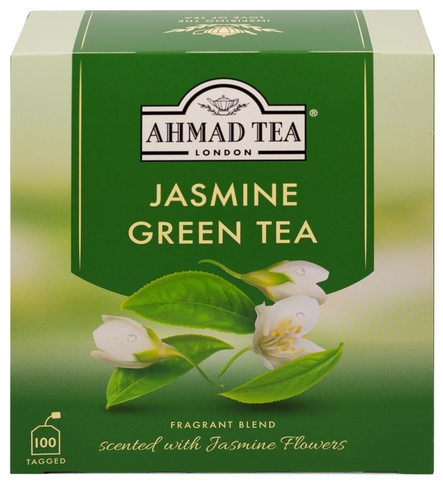 Jasmine Green Tea 100 Count Teabags with Antioxidant Properties Sugar Free