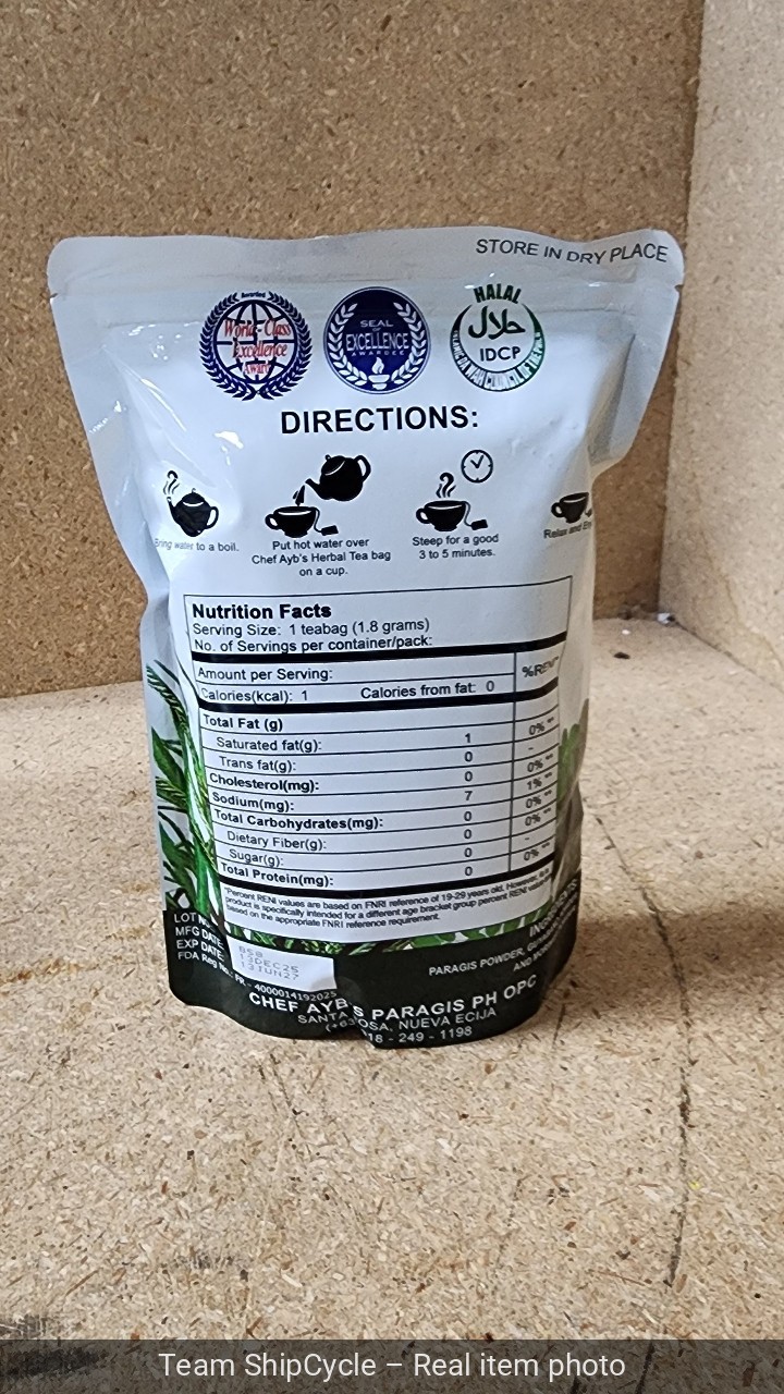 U52164 Chef Aybs Paragis Tea with Moringa and Guyabano Extract 3 In 1 20 G1N