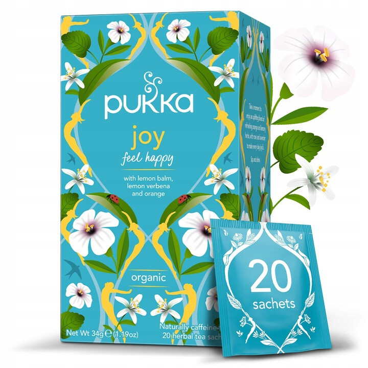 3 x Pukka JOY – Organic Herbal Tea – 3 x 20 Sachets 34g / 1.2oz