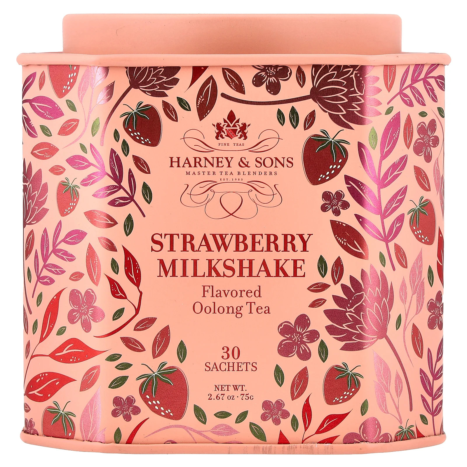 Oolong Tea, Strawberry Milkshake , 30 Sachets, 2.67 oz (75 g)