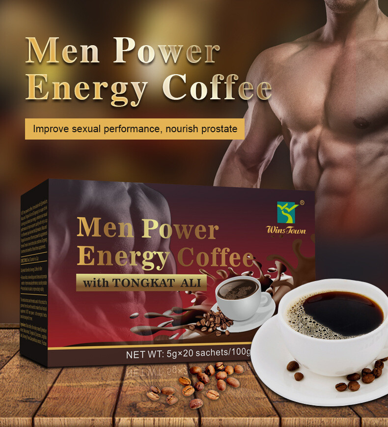 Ginseng Coffee Maca Coffee Men Power Energy Coffee Active Instant Black Coffee