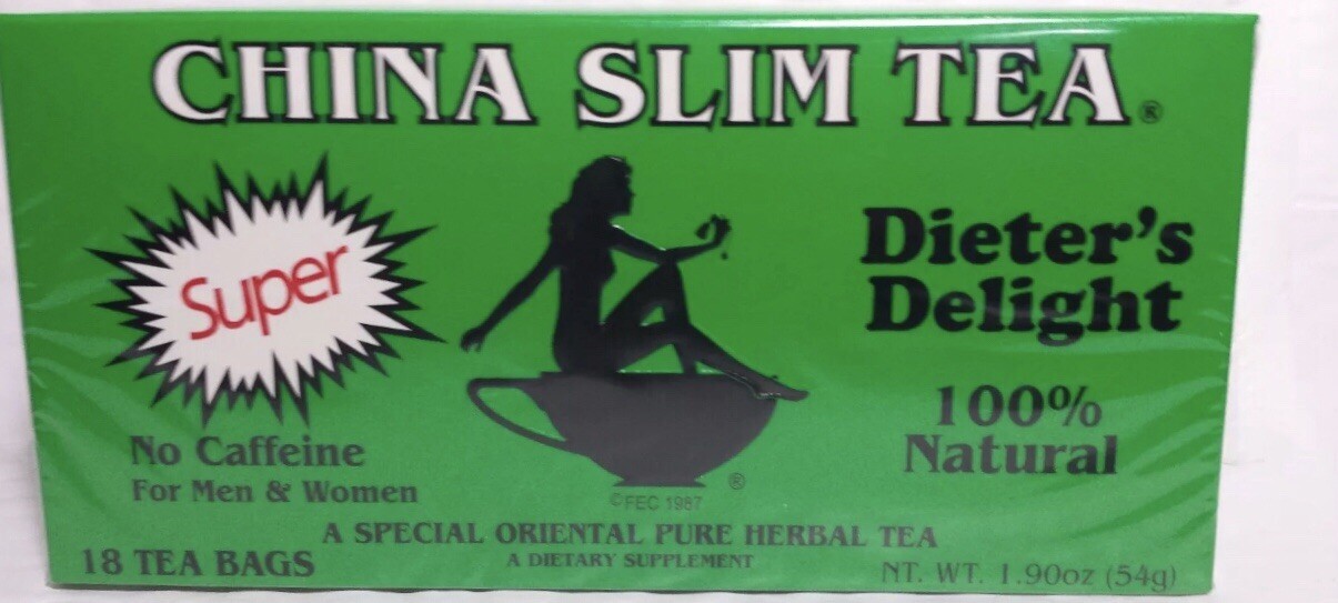 China Slim Tea Super Strength Herbal Tea Delight 18 Tea Bags Total