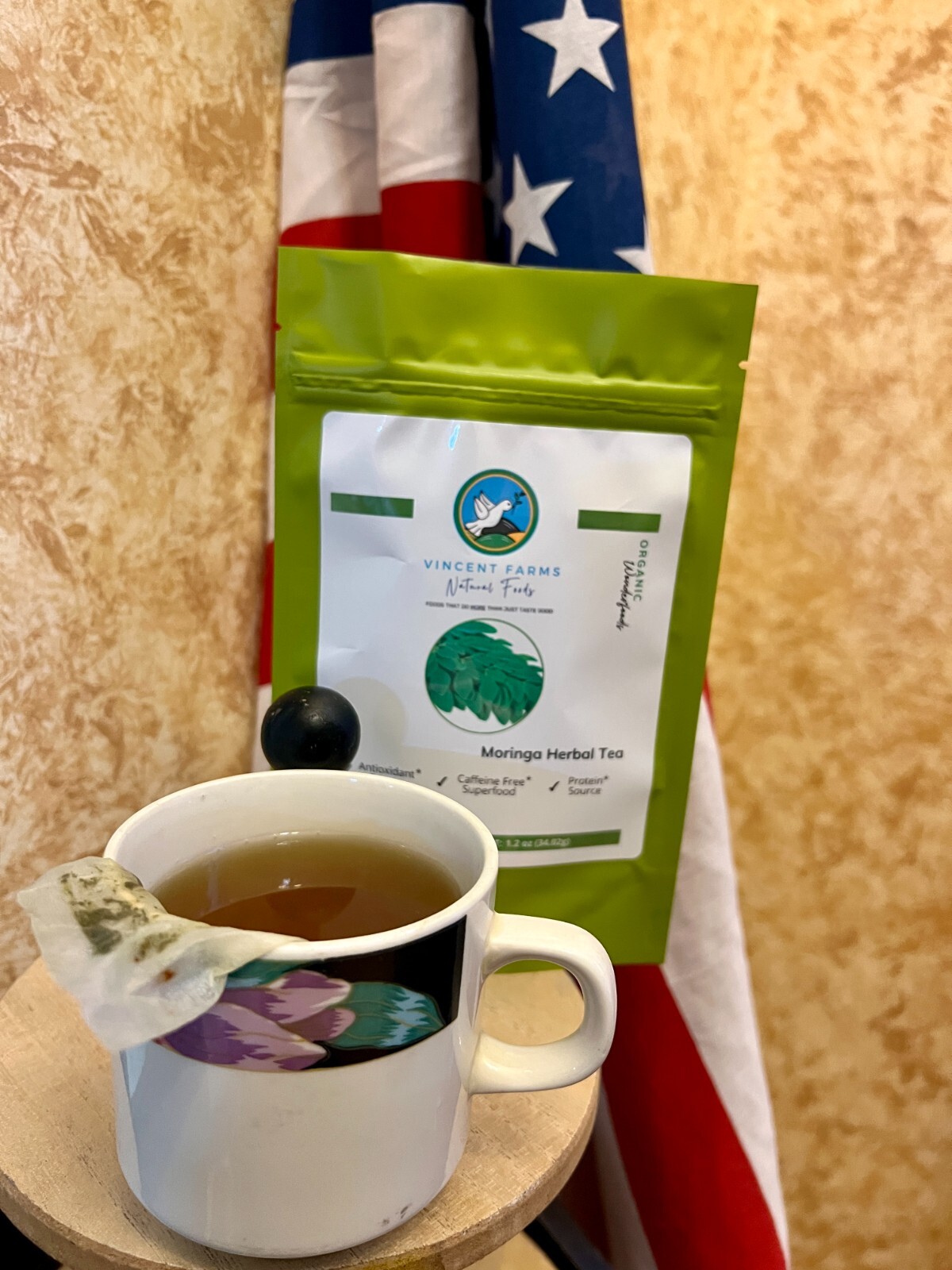 Moringa Herbal Tea (Te de Moringa) 30 Bags Energy Booster, Vitamins 100% Natural