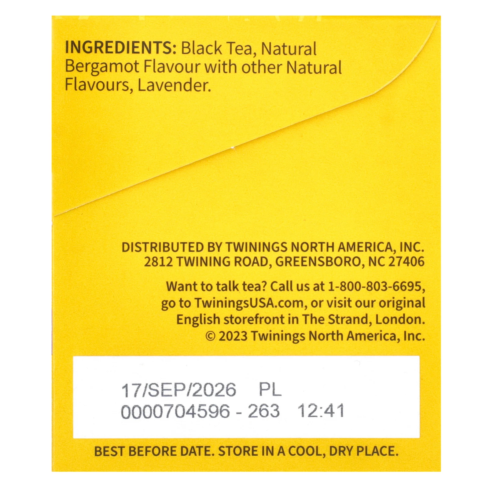 Flavored Black Tea, Earl Grey, Lavender, 20 Tea Bags, 1.41 oz (40 g)