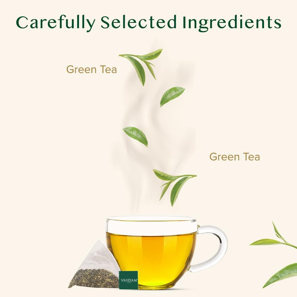 VAHDAM, Himalayan Green Tea (30 Count) High 30 Count (Pack of 1),