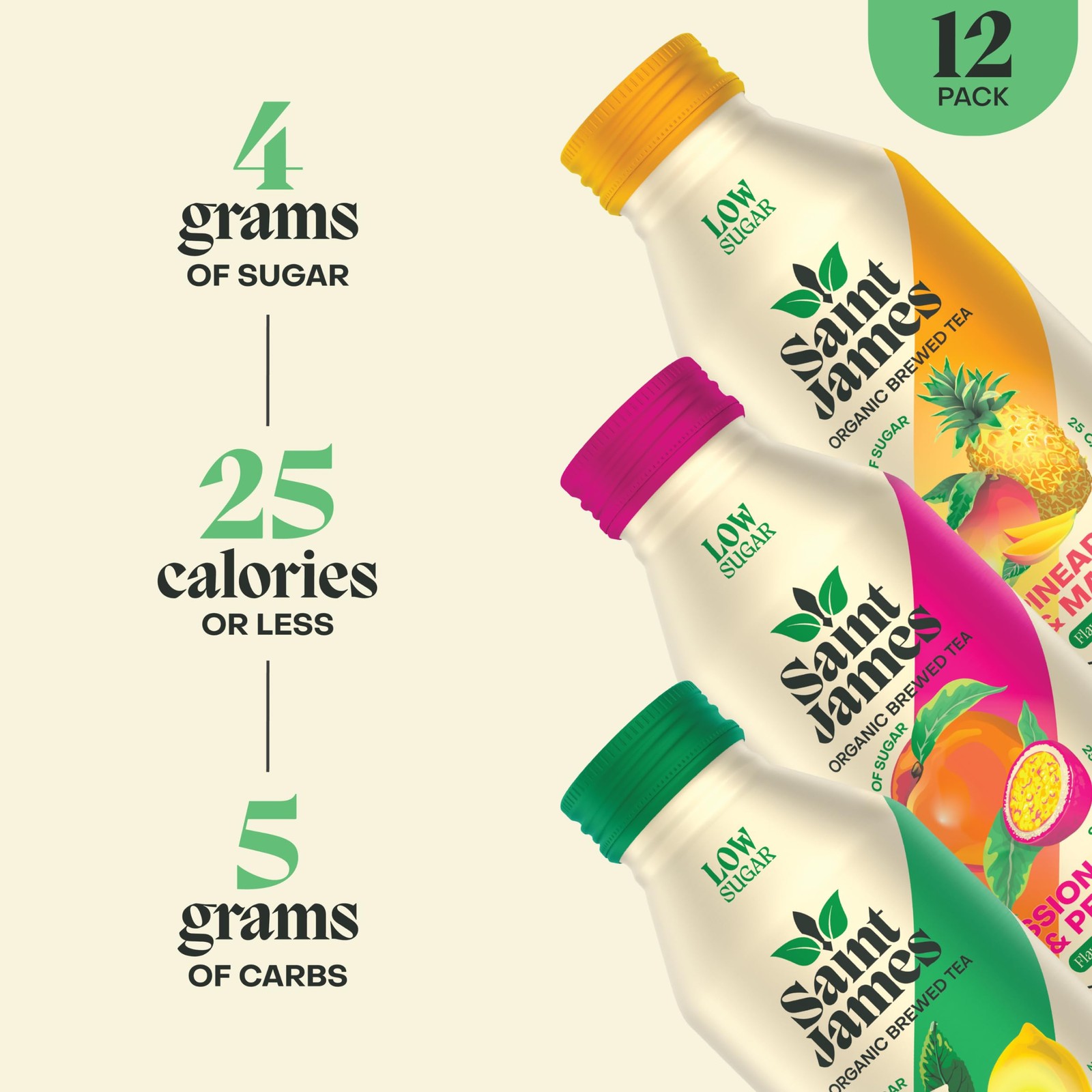 Iced Tea – Organic Green Tea – Non GMO, Gluten Free, Low Calorie & Low Sugar …