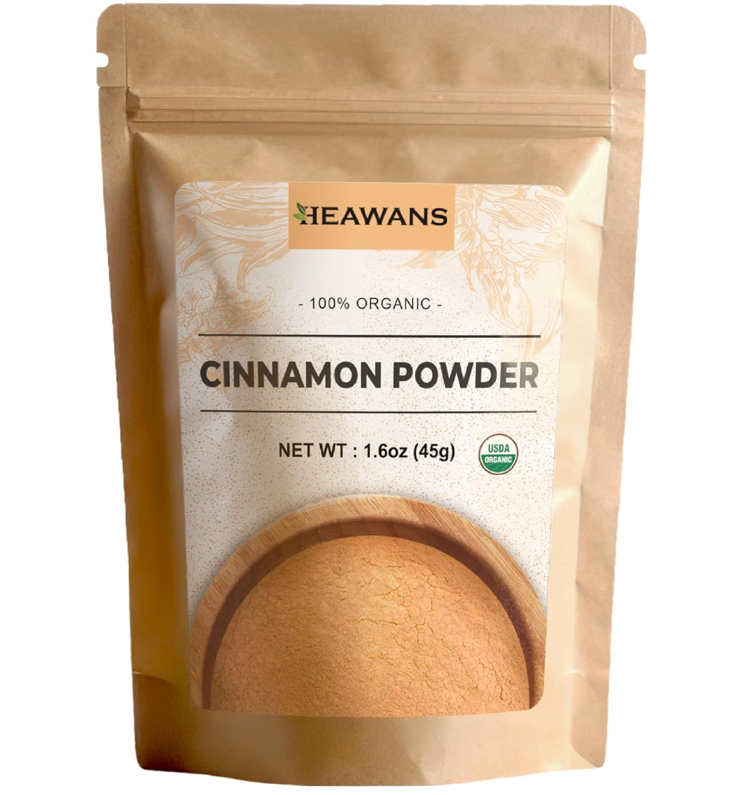 Organic Ceylon Cinnamon Ground Premium (Real or True Cinnamon) Grade Powder from