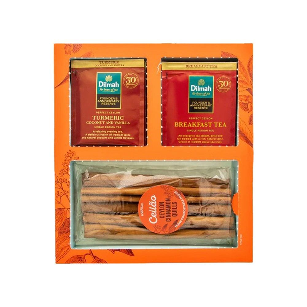 Dilmah Pure Ceylon Ceilao Tea & Cinnamon Gift Pack Sri Lanka