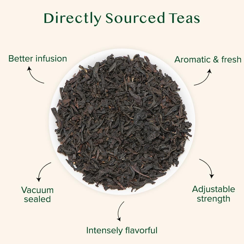 Earl Grey Tea Loose Leaf 170+ Cups 340g/12oz Citrusy & Delicious Black Tea Ble