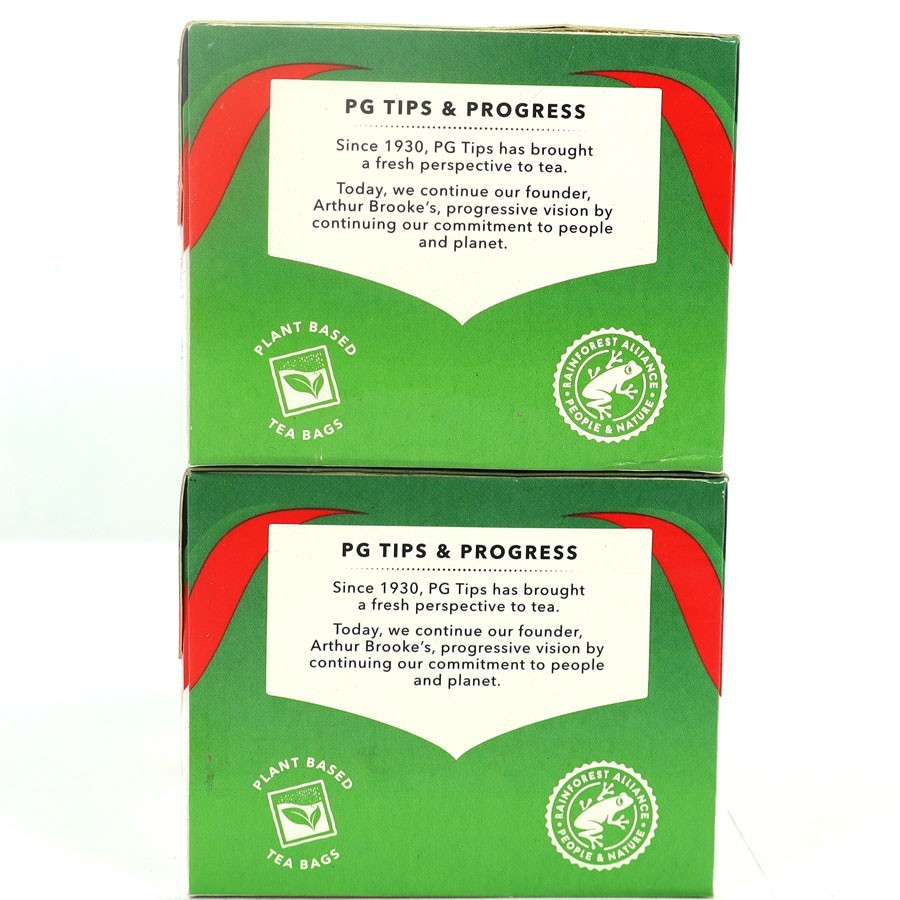 PG Tips Black Tea, Non-Pyramid Tea Bags, 40 Count, Best By: 11/2025, (2 Boxes)