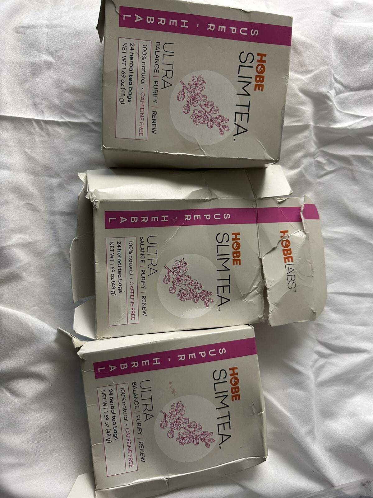 Ultra Slim Tea, Super Herbal, Caffeine Free, 24 Herbal Tea Bags, 1.69 oz 6/28