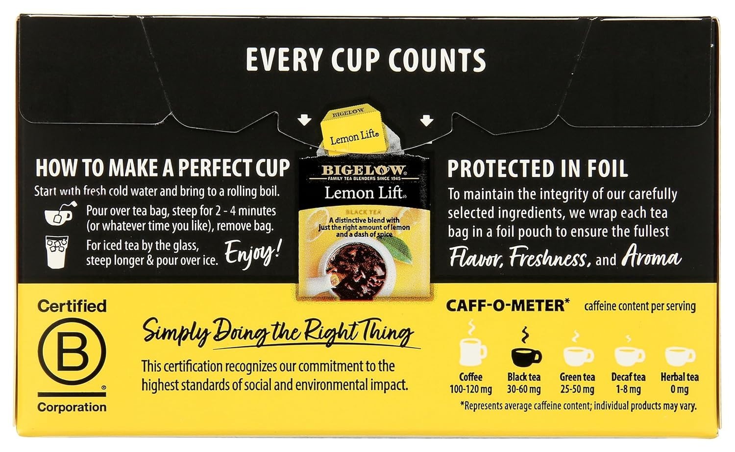 Lemon Lift Tea, 6 Count