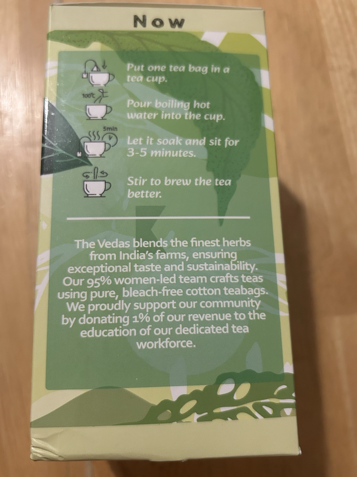 The Vedas Icy watermelon Tea Bags Box Of 20 Caffeine Free New
