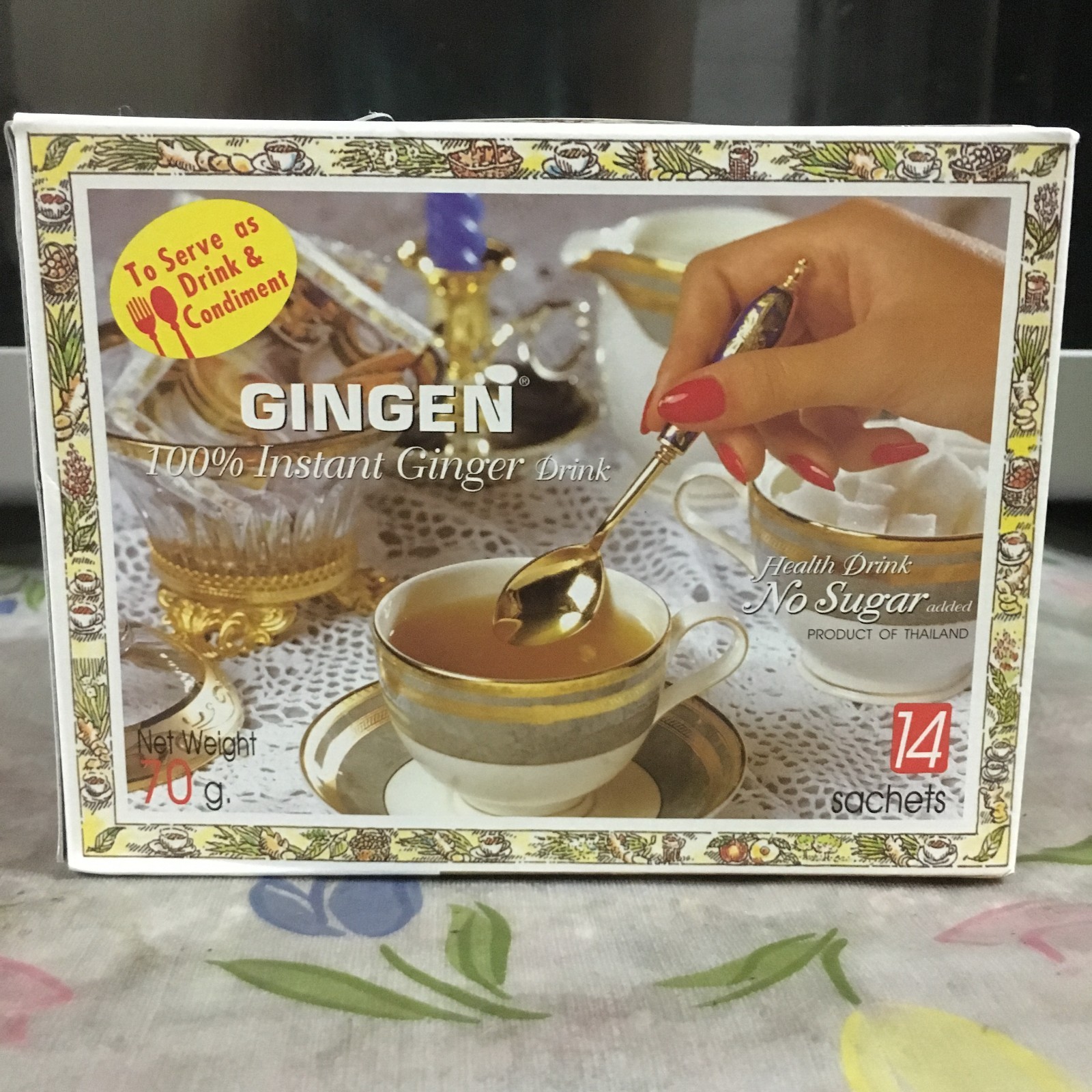 GINGEN Instant Ginger Healthy Drink Sugar Free Vegetarian Halal Food