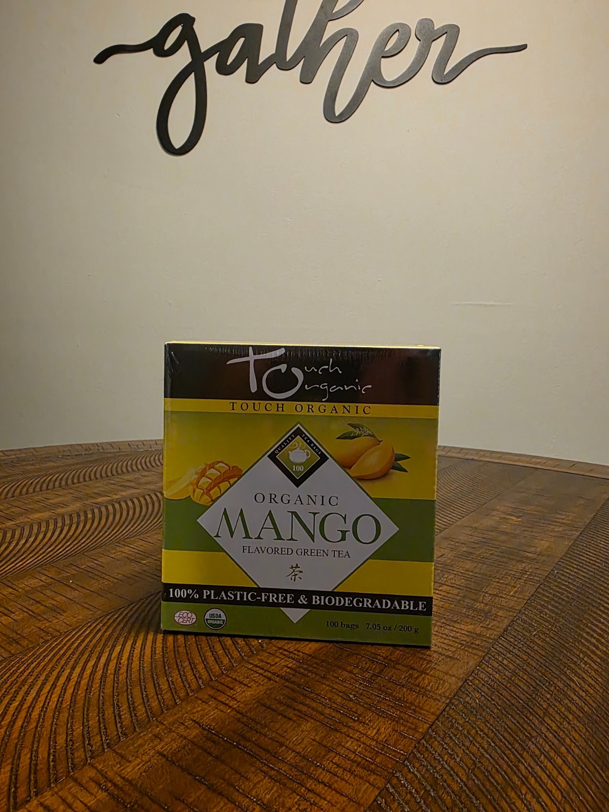 Touch Organics green Tea Mango 100 count
