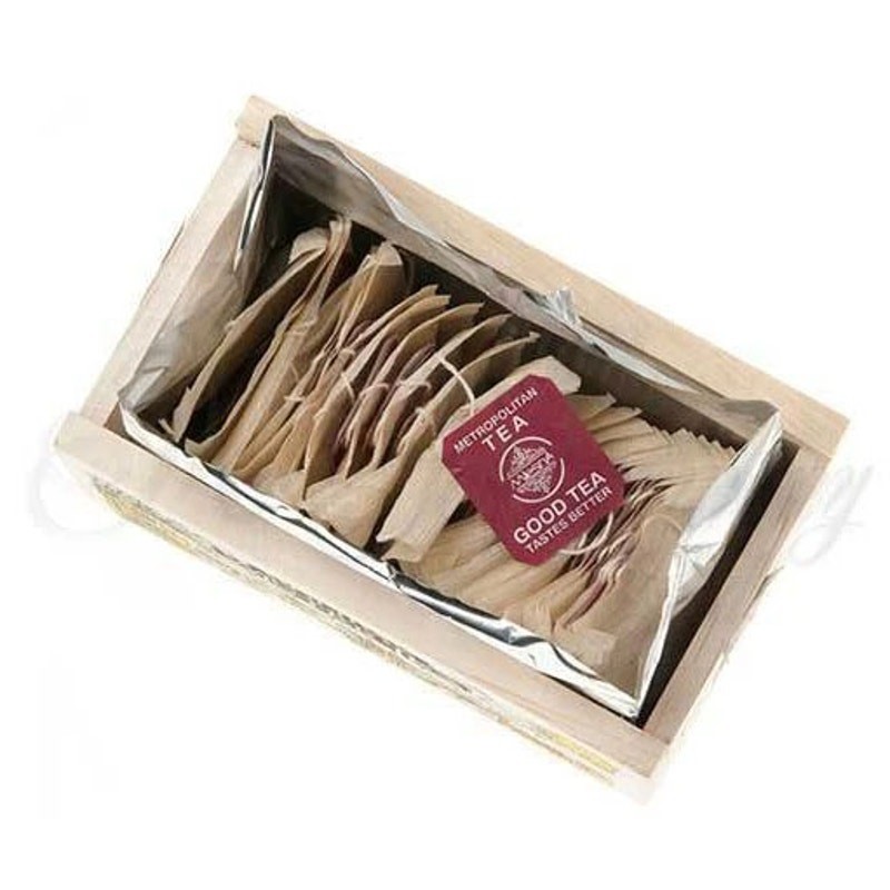 Metropolitan Tea Co HOLIDAY WINTER Sweet Spiced Ceylon 25 Teabags, Wood Box 50g