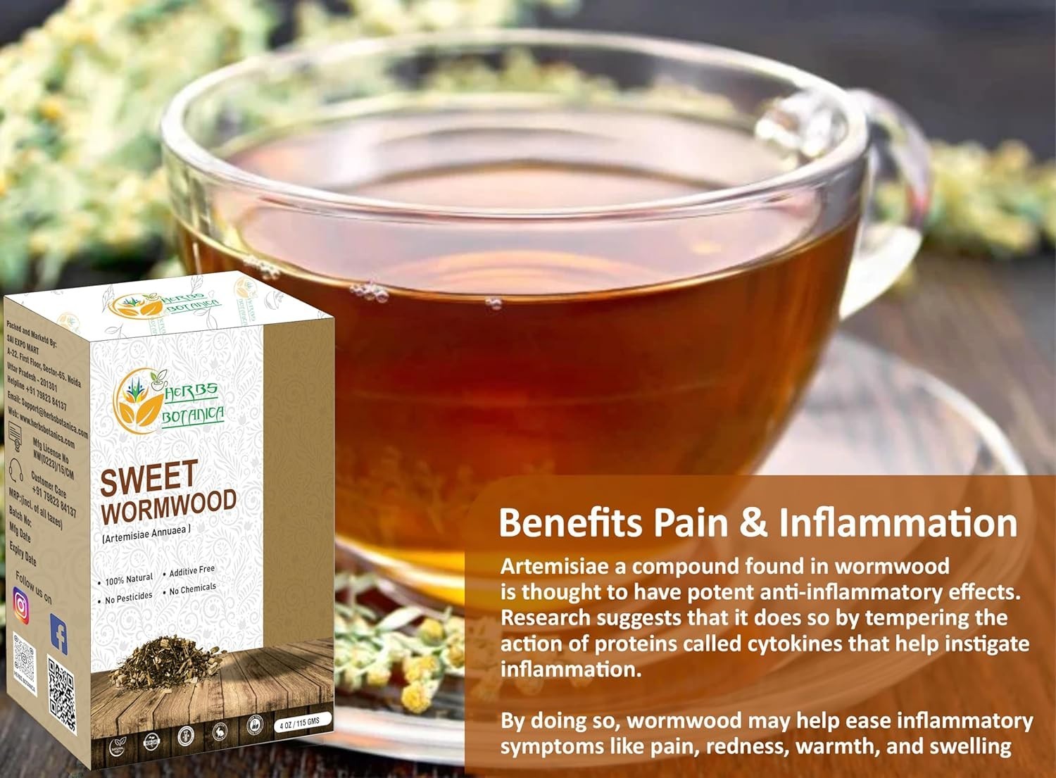 4oz Sweet Wormwood Tea – Medicinal Grade Artemisia Annua for Wellness