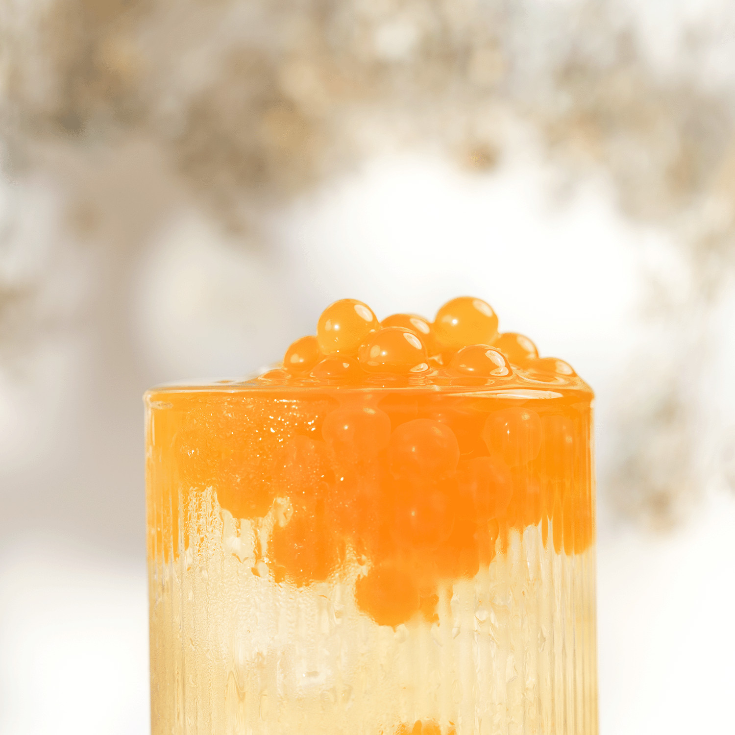 [12 Jars] Tea Zone Peach POPPING PEARLS™ (B2061, 2lbs)